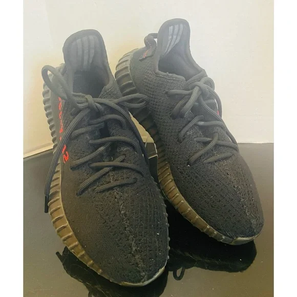 Adidas Yeezy Boost 350 V2 Low Bred Black/Red Men’s Size 8